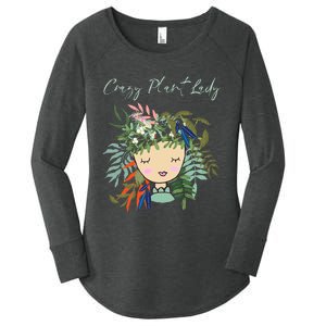 Crazy Plant Lady Green Thumb Green Earth Eco Friendly Women's Perfect Tri Tunic Long Sleeve Shirt