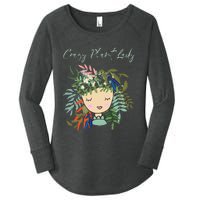 Crazy Plant Lady Green Thumb Green Earth Eco Friendly Women's Perfect Tri Tunic Long Sleeve Shirt