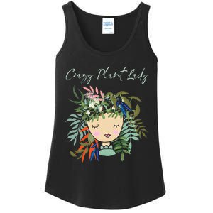 Crazy Plant Lady Green Thumb Green Earth Eco Friendly Ladies Essential Tank