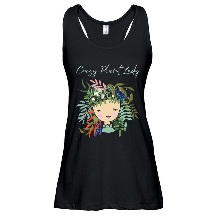 Crazy Plant Lady Green Thumb Green Earth Eco Friendly Ladies Essential Flowy Tank