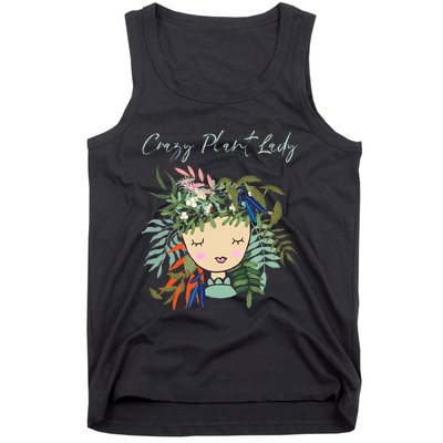 Crazy Plant Lady Green Thumb Green Earth Eco Friendly Tank Top