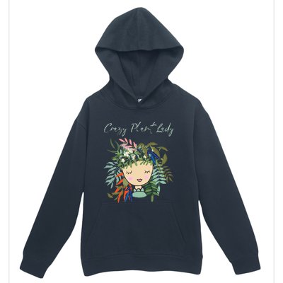 Crazy Plant Lady Green Thumb Green Earth Eco Friendly Urban Pullover Hoodie