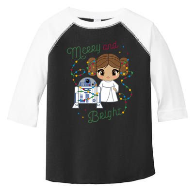 Christmas Princess Leia Merry And Bright Tank Top Toddler Fine Jersey T-Shirt