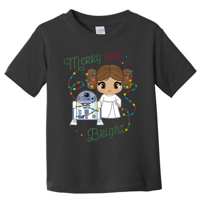 Christmas Princess Leia Merry And Bright Tank Top Toddler T-Shirt