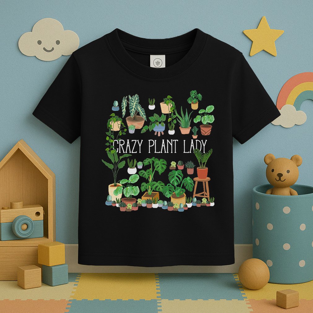 Crazy Plant Lady Mom Mother Toddler T-Shirt