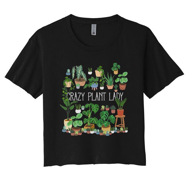 Crazy Plant Lady Mom Mother Crop Top