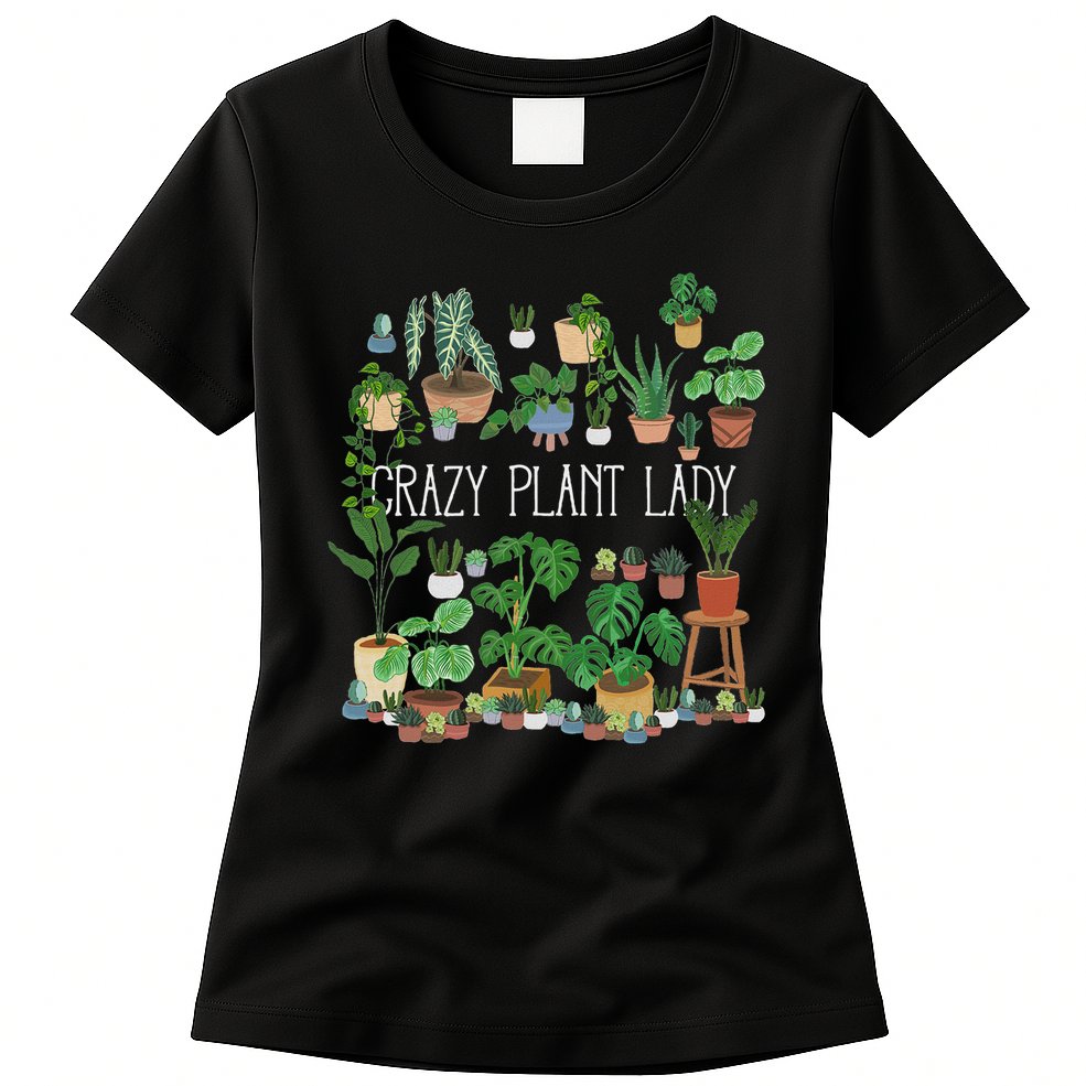 Crazy Plant Lady Mom Mother Womens T-Shirt