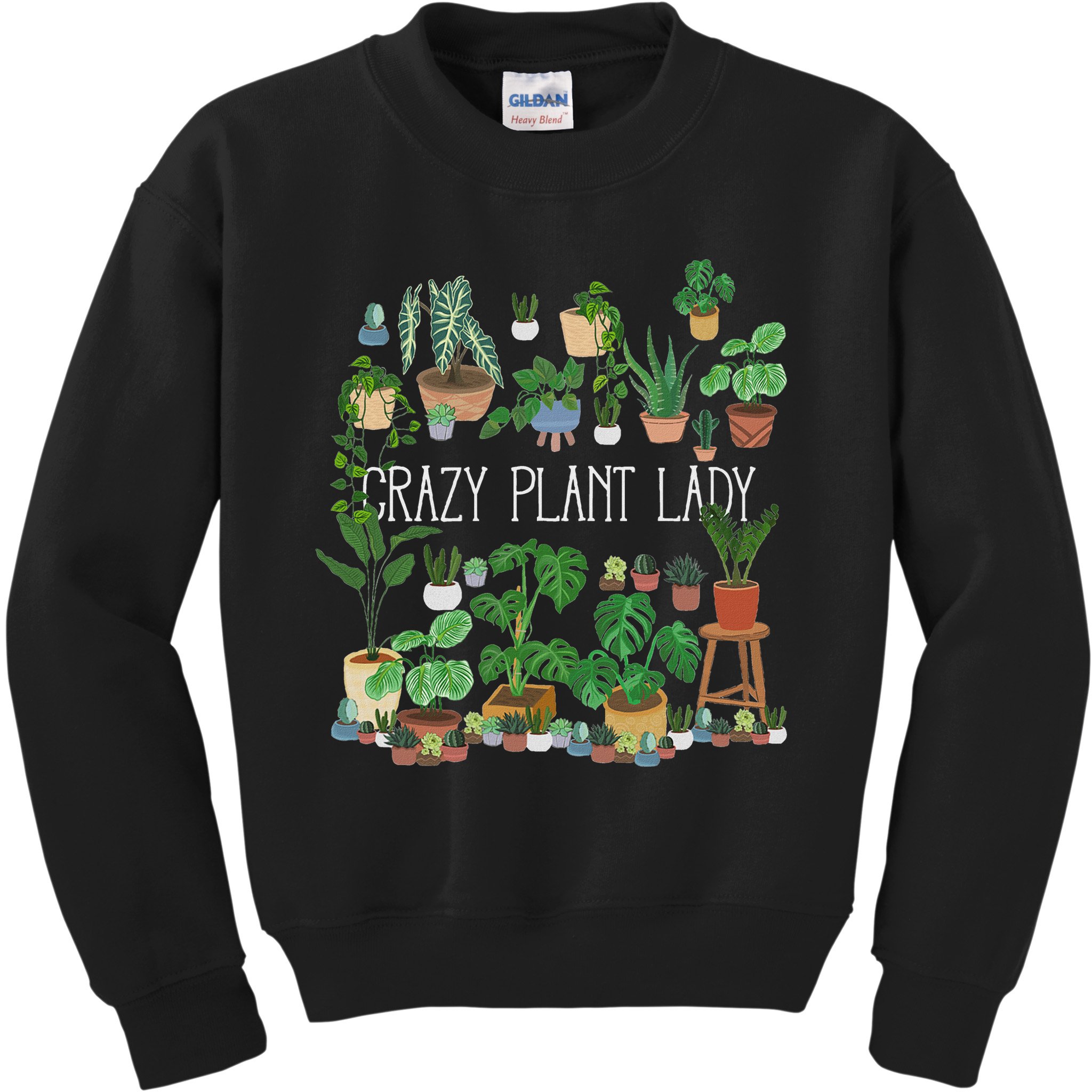 Crazy Plant Lady Mom Mother Kids Sweatshirt
