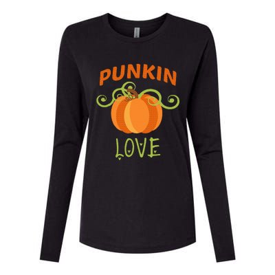 CUTE PUNKIN LOVE Halloween Costume Gift Womens Cotton Relaxed Long Sleeve T-Shirt