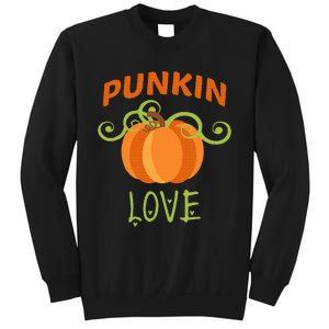 CUTE PUNKIN LOVE Halloween Costume Gift Sweatshirt