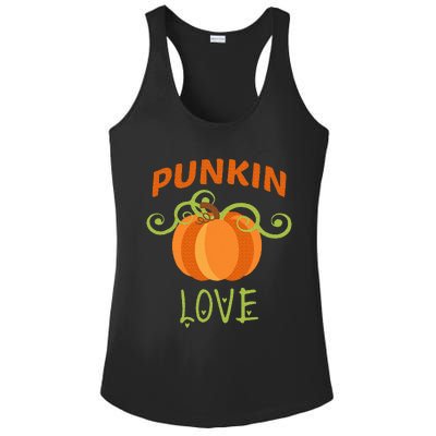 CUTE PUNKIN LOVE Halloween Costume Gift Ladies PosiCharge Competitor Racerback Tank