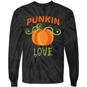 CUTE PUNKIN LOVE Halloween Costume Gift Tie-Dye Long Sleeve Shirt