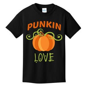 CUTE PUNKIN LOVE Halloween Costume Gift Kids T-Shirt