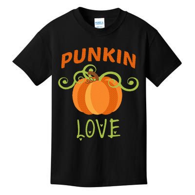 CUTE PUNKIN LOVE Halloween Costume Gift Kids T-Shirt