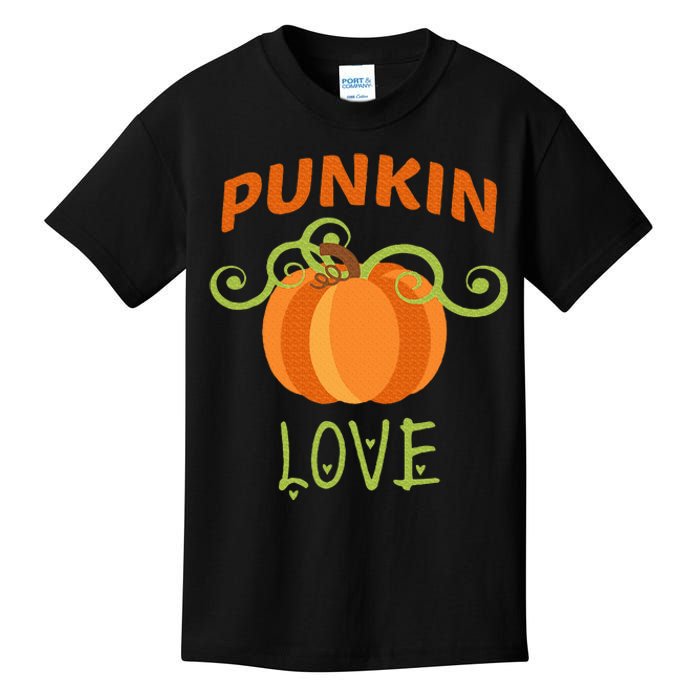 CUTE PUNKIN LOVE Halloween Costume Gift Kids T-Shirt