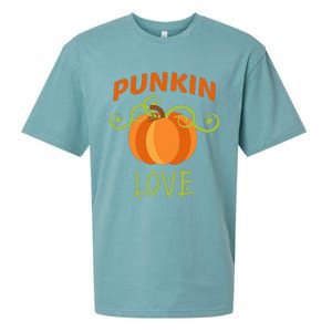 CUTE PUNKIN LOVE Halloween Costume Gift Sueded Cloud Jersey T-Shirt