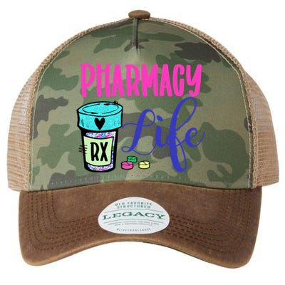 Cute Pharmacy Life Medication Pill Pharmacist Pharmacy Tech Gift Legacy Tie Dye Trucker Hat