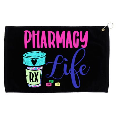 Cute Pharmacy Life Medication Pill Pharmacist Pharmacy Tech Gift Grommeted Golf Towel