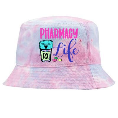 Cute Pharmacy Life Medication Pill Pharmacist Pharmacy Tech Gift Tie-Dyed Bucket Hat