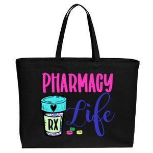 Cute Pharmacy Life Medication Pill Pharmacist Pharmacy Tech Gift Cotton Canvas Jumbo Tote