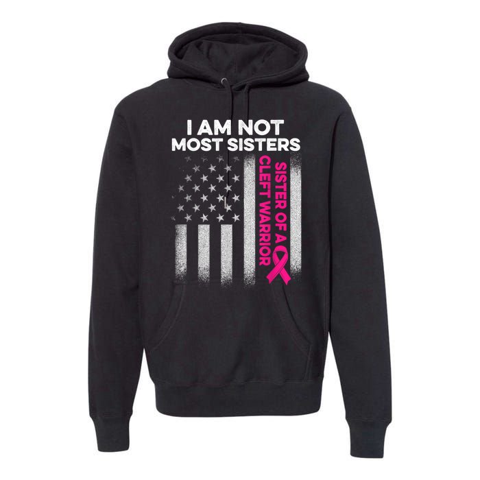 Cleft Palate Lip Most Sister Strong Awareness Premium Hoodie