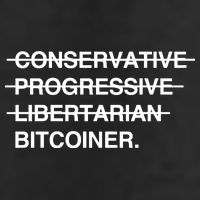 Conservative Progressive Libertarian Bitcoiner Cool Comfort Performance Bucket Hat