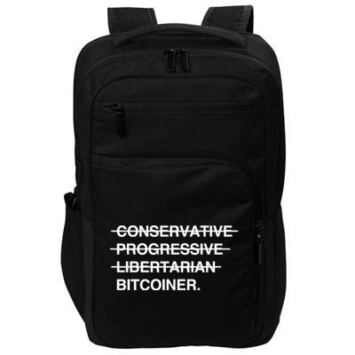 Conservative Progressive Libertarian Bitcoiner Impact Tech Backpack