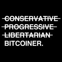 Conservative Progressive Libertarian Bitcoiner 16 in Basic Backpack
