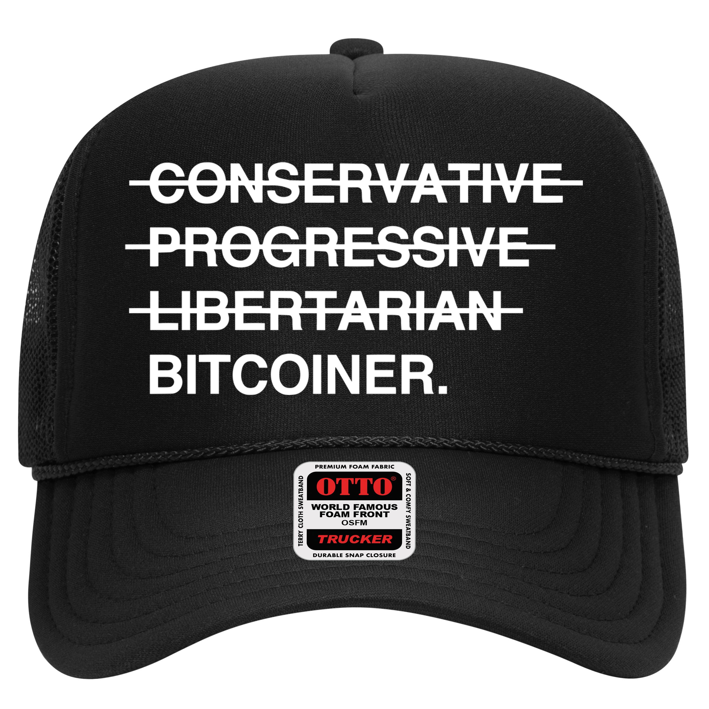 Conservative Progressive Libertarian Bitcoiner Hat