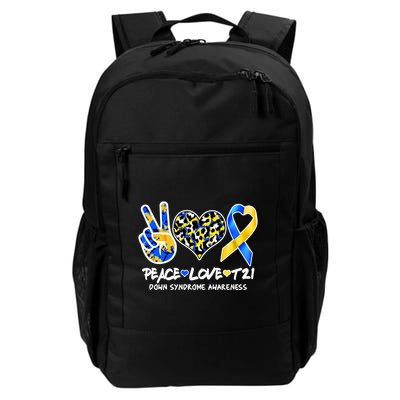 Cool Peace Love T21 Down Syndrome Awareness Support Backpack