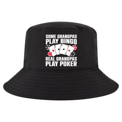 Cool Poker Lover Art For Grandpa Casino Card Gambling Cool Comfort Performance Bucket Hat