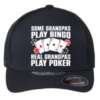 Cool Poker Lover Art For Grandpa Casino Card Gambling Flexfit Unipanel Trucker Cap