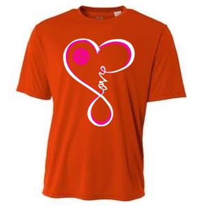 Cute Pickleball Ladies I Love Pickleball Gift Cooling Performance Crew T-Shirt