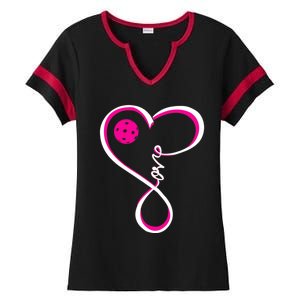 Cute Pickleball Ladies I Love Pickleball Gift Ladies Halftime Notch Neck Tee