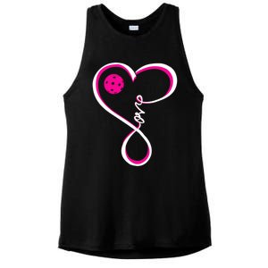 Cute Pickleball Ladies I Love Pickleball Gift Ladies PosiCharge Tri-Blend Wicking Tank