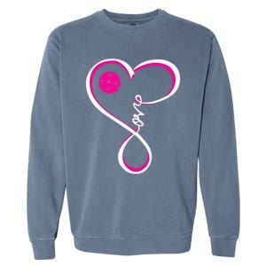 Cute Pickleball Ladies I Love Pickleball Gift Garment-Dyed Sweatshirt