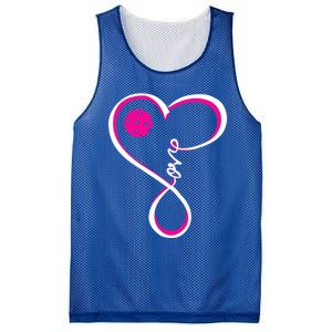 Cute Pickleball Ladies I Love Pickleball Gift Mesh Reversible Basketball Jersey Tank