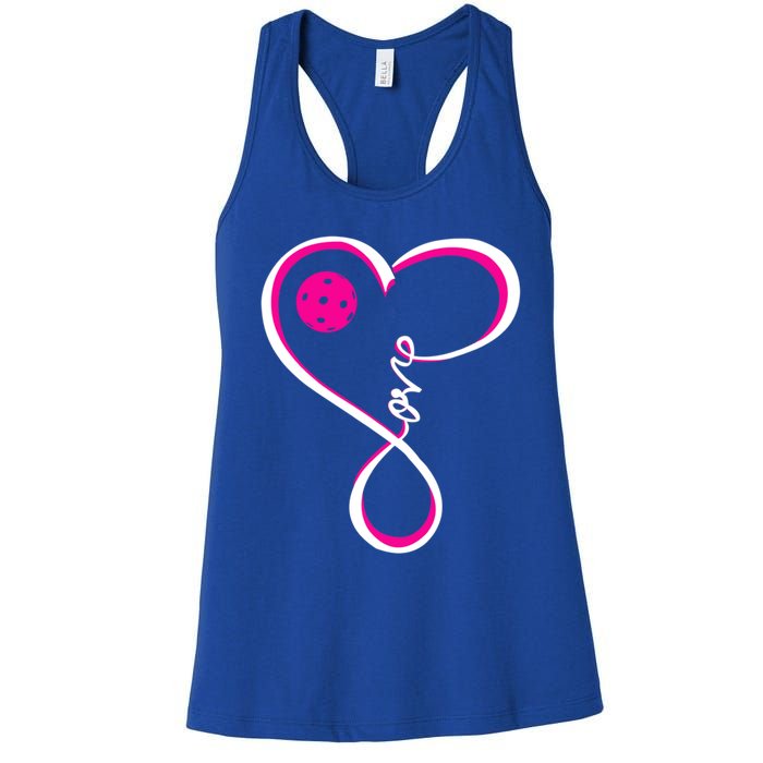 Cute Pickleball Ladies I Love Pickleball Gift Women's Racerback Tank