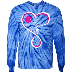 Cute Pickleball Ladies I Love Pickleball Gift Tie-Dye Long Sleeve Shirt