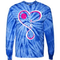 Cute Pickleball Ladies I Love Pickleball Gift Tie-Dye Long Sleeve Shirt