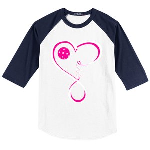 Cute Pickleball Ladies I Love Pickleball Gift Baseball Sleeve Shirt