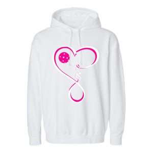 Cute Pickleball Ladies I Love Pickleball Gift Garment-Dyed Fleece Hoodie