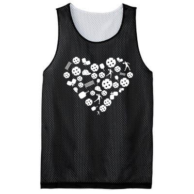 Cool Pickleball Lovers Gifts Heart Shape Valentines Day Mesh Reversible Basketball Jersey Tank