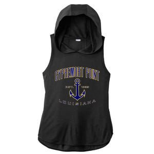 Cypremort Point La Ladies PosiCharge Tri-Blend Wicking Draft Hoodie Tank