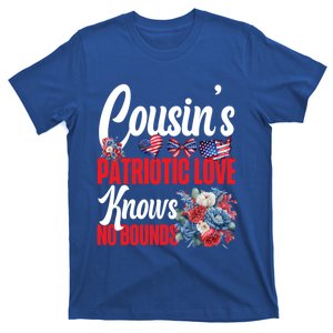 CousinS Patriotic Love Knows No Bounds 4th Of July Gift T-Shirt