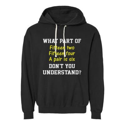 Cribbage Player Lover Joke Card Game Cribbage Garment-Dyed Fleece Hoodie