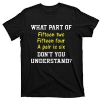 Cribbage Player Lover Joke Card Game Cribbage T-Shirt