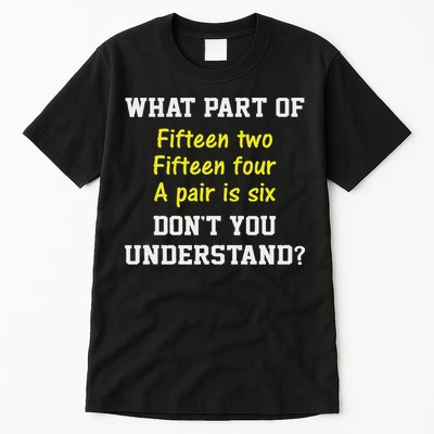 Cribbage Player Lover Joke Card Game Cribbage Tall T-Shirt