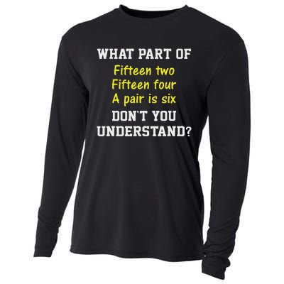 Cribbage Player Lover Joke Card Game Cribbage Cooling Performance Long Sleeve Crew