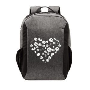 Cool Pickleball lovers Gifts Heart Shape Valentines Day Vector Backpack